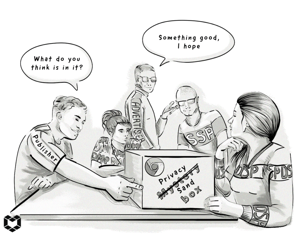 Clearcode's cartoon about Google Chrome's Privacy Sandbox
