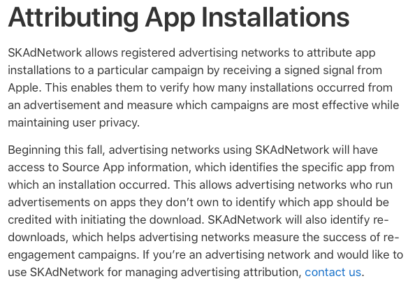 Attributing App Installations in iOS 14