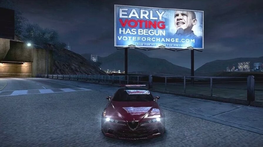 IGA in game advertising obama campaign GTA